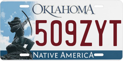 OK license plate 509ZYT