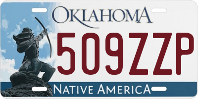 OK license plate 509ZZP