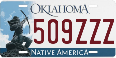 OK license plate 509ZZZ