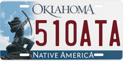 OK license plate 510ATA