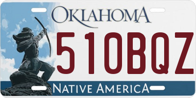 OK license plate 510BQZ