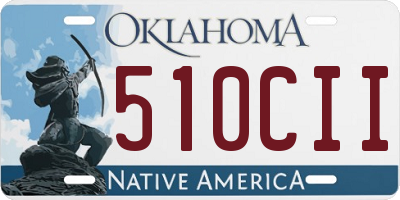 OK license plate 510CII