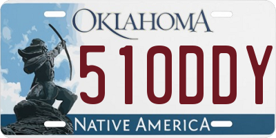 OK license plate 510DDY