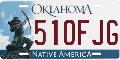 OK license plate 510FJG