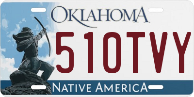 OK license plate 510TVY