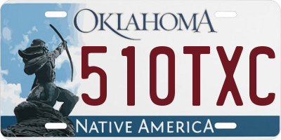 OK license plate 510TXC