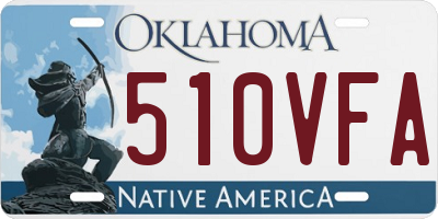 OK license plate 510VFA
