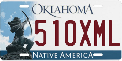 OK license plate 510XML