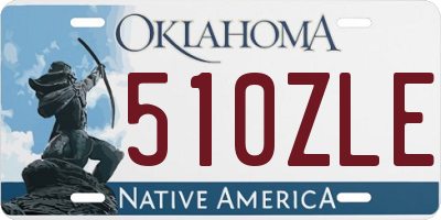 OK license plate 510ZLE