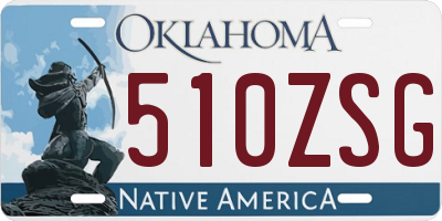 OK license plate 510ZSG