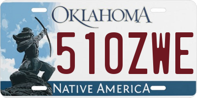 OK license plate 510ZWE