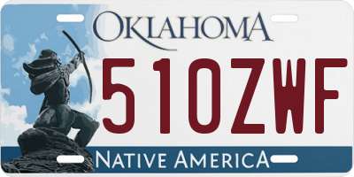 OK license plate 510ZWF