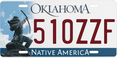 OK license plate 510ZZF