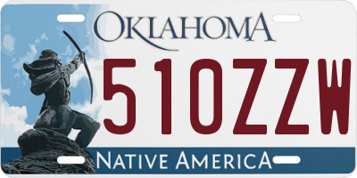 OK license plate 510ZZW