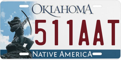 OK license plate 511AAT