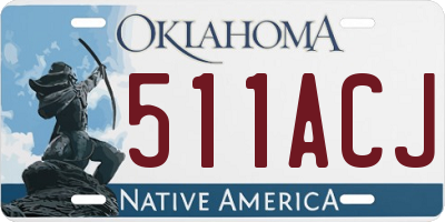 OK license plate 511ACJ