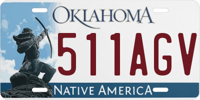 OK license plate 511AGV