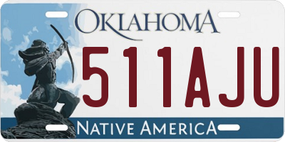 OK license plate 511AJU