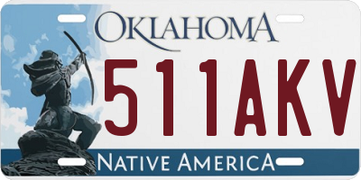 OK license plate 511AKV