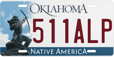 OK license plate 511ALP