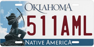 OK license plate 511AML