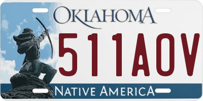 OK license plate 511AOV