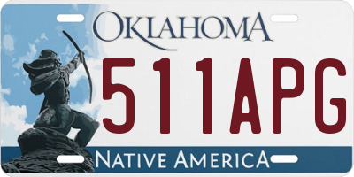 OK license plate 511APG