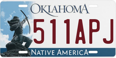 OK license plate 511APJ
