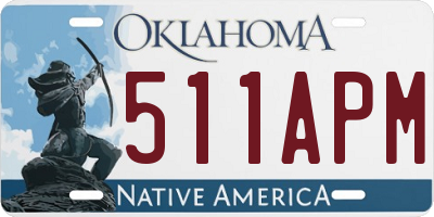 OK license plate 511APM