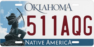 OK license plate 511AQG