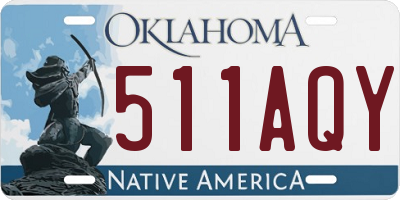 OK license plate 511AQY