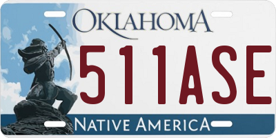 OK license plate 511ASE