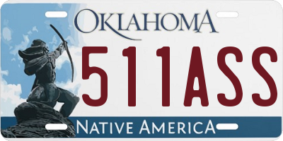 OK license plate 511ASS