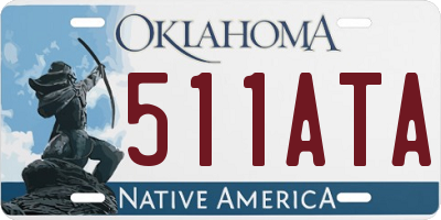OK license plate 511ATA