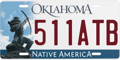 OK license plate 511ATB