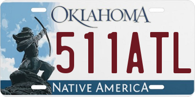 OK license plate 511ATL