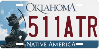 OK license plate 511ATR