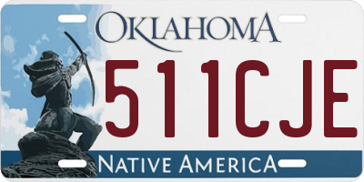 OK license plate 511CJE