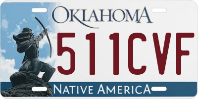 OK license plate 511CVF