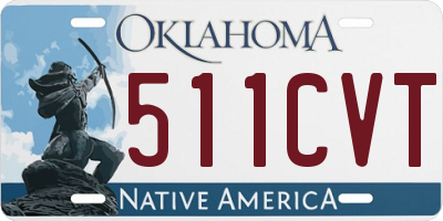OK license plate 511CVT