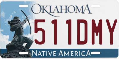 OK license plate 511DMY