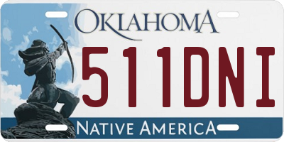 OK license plate 511DNI