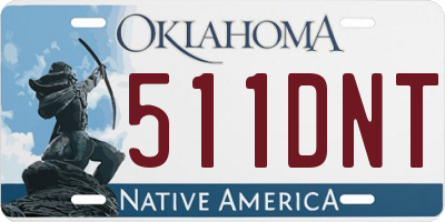 OK license plate 511DNT