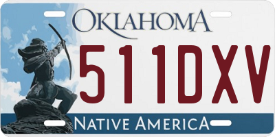 OK license plate 511DXV