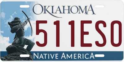 OK license plate 511ESO