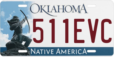 OK license plate 511EVC