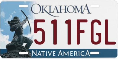 OK license plate 511FGL