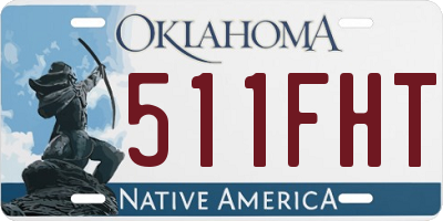 OK license plate 511FHT