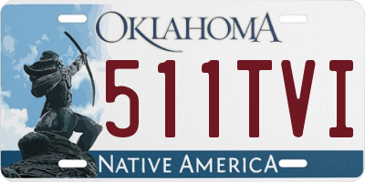 OK license plate 511TVI