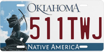 OK license plate 511TWJ